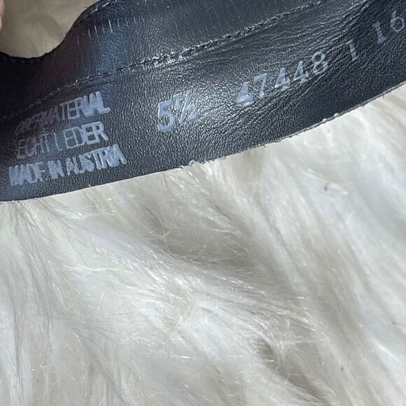 Paul Green Cayanne Black Nubuck Peep Toe Heeled Booties Sz 8 - Picture 6 of 7